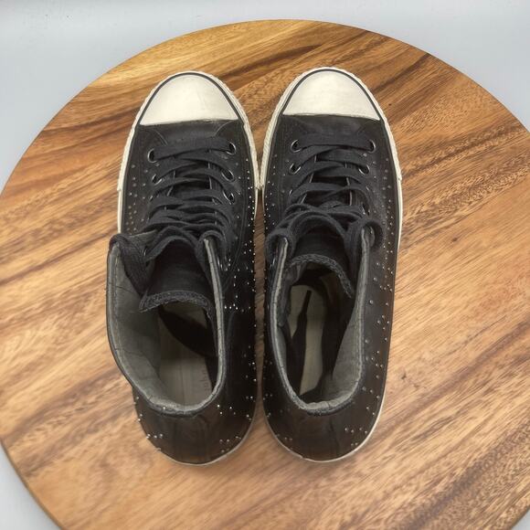 Converse All Stars CTAS John Varvatos Shoes Mens 7 Womens 9 Black Mini Stud RARE - Picture 5 of 8